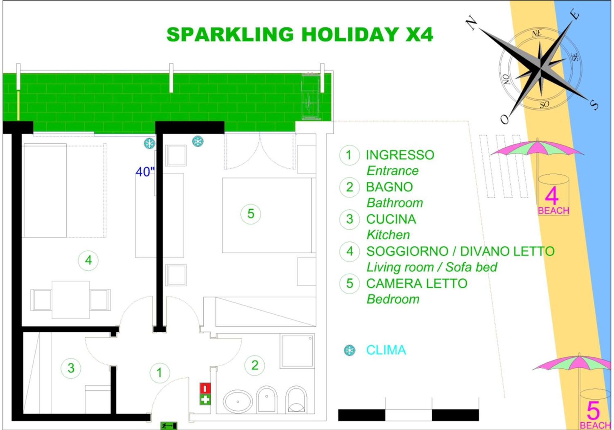 Sparkling Holiday Lignano Sabbiadoro Szoba fotó